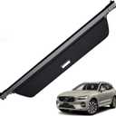 AUXKO Retractable Cargo Cover for Volvo XC60 2026-2018, Trunk Cargo Cover Luggage Security Shade Cover for 2026 2025 2024 Volvo XC60 Shielding Shade Anti-Peeping Luggage Privacy Screen, Carbon Fiber