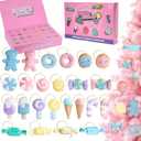 Christmas Candyland Party Plush Advent Calendar Decorations 2025, Stuffed Candy Hanging Collectible Ornaments, 24 Days Xmas Countdown Calendar Gift for Tree Decoration Home Birthday Decor