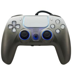 NBCP PS5 Wired Controller with Turbo, Hall Effect Triggers, Dual Vibration, 3.5mm Audio Jack Gamepad for PS5/PS4/PC/Steam Gaming (Grey)