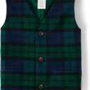 And Toddler Dressy Vests (12-18 Months, Noelle Plaid)