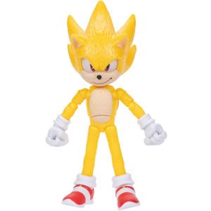 Sonic 3 Movie Action Figures - 5-Inch Super Sonic Collector Toy Figure, Highly Articulated for Boys & Girls - Officially Licensed 3 Movie Product