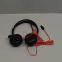 JIAMQISHI USB Headset with Microphone for PC, On-Ear Computer Laptop Headphones with Noise Cancelling Microphone in-line Control for Home Office Online Class Skype Zoom (USB+3.5mm, Black)