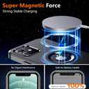 Magnetic for iPhone 12 Case,iPhone 12 Pro Case[Compatible with Magsafe][Military Drop Protection] [2 Pcs Glass Screen Protector] Shockproof Phone Case,Black