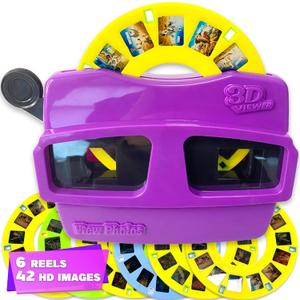 ArtCreativity Classic 3D Viewfinder for Kids, 6 Reels Included with 42 HD Images, View Finder for Children, Nostalgia Retro Toys, Nature Educational Toys, Learning Toy for Kids, Toddlers, Ages 3+