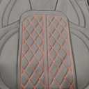 Car Seat Covers Custom Fit for Chevy Silverado GMC Sierra 1500 2007-2025 2500/3500 HD Crew Cab Pickup Truck Seat Cover Protector Cushion with Faux Leather Waterproof(Black RedLine, Front Seat)