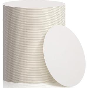 TaoBary 100 Pcs Disposable Paper Bar Coasters Bulk(1.5 MM), 4 Inch White Blank Cardboard Coasters for Weddings, Parties, Catering Bars, DIY Crafts Arts