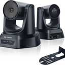 TONGVEO 3X Optical Zoom PTZ Camera AI Auto-Tracking HDMI USB 3.0 1080P 60fps Wide-Angle for Video Conference Business Meeting Live Streaming Online Learn with Zoom YouTube Teams OBS and More