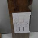 QEEIG Bathroom Floating Shelves for Wall - 15.7" Wall Mounted Shelf Over Toilet Farmhouse Home Decor Display Bookshelf Small 15.7 x 6.7 inch Set of 2, Rustic Brown (008-40BN)