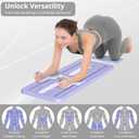 Folovn Pilates Board - Pilates Reformer Set, Multi-Purpose Foldable Pilates Reformer Board for Home, 5 in 1 Pilates Sliding Board