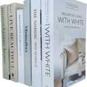 6 PCS Faux Books for Decoration,Designer Luxury Modern Fake Decorative Books for Home Bookshelf Decor Coffee Table Stacked Books, Shelves Living Room Decorative Objects Entry Decor
