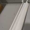 LazBlinds No Drill Cordless Zebra Blinds, 33" W x 48" H, White