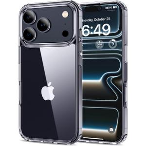 HOOMIL Case for iPhone 17 Pro Max 6.9-Inch, Anti-Yellowing, Drop Protection, Anti-Scratch Transparent Hard Back Phone Cover - Crystal Clear