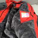 TACVASEN Men's Winter Skiing Jackets Water Resistant Fleece Coats Insulated Thermal Snowboard Jacket Parka Raincoat with Hood (Large, #215 Red)