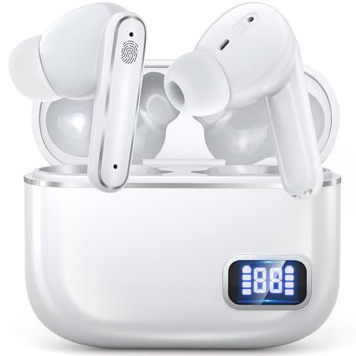 Hearing Aids for Seniors with Noise Cancelling, Hearing Aid for Hearing Loss with 5 Levels of Volume Control & Portable Charging Case, Rechargeable Hearing Amplifier, Simple to Operate