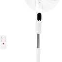 OLIXIS 17" Standing Fan with Remote, Oscillating Pedestal Fans for Bedroom w/ 15H Timer, Stand Up Fan w/ 3 Speed & 3 Wind Modes, Adjustable Height & Tilt Head, 17"*17"*51.18"