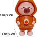 Face Changing Capybara Keychain, Cute Capybara Figure Keychains Gifts Animal for Women Men Car Key Handbag Backpack Birthday