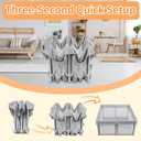 Foldable Playpen 50x50, Foldable Ultra-Portable Baby Playpen, Instantly Deployed in Three Seconds, Safe Baby Playard with Soft Breathable Mesh, Perfect Activity Center for Baby's Play, Grey