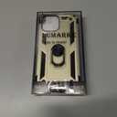 2 x IKAZZ for iPhone 13 Pro Max Case 6.7 Inch with Screen Protector,Military Grade Shockproof Heavy Duty Protective Phone Cover Pass 16ft Drop Test with Magnetic Kickstand Car Mount Holder,Gold