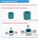 Pool Skimmer-Above Ground Pool Skimmer,Floating Pool Surface Skimmer,Pool Accessories-Clean Debris Basket, Automatic Floating,Compatible with Various Swimming Pools, (Turquoise)
