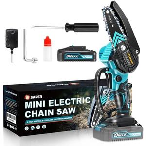 Saker Mini Chainsaw,Portable Electric Chainsaws Cordless,Handheld Chain Saw Pruning Shears Chain Saws for Tree Branches,Courtyard,Household and Garden,Gift for Men Dad Husband Women