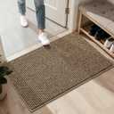 BEQHAUSE 2'x3' Entryway Rug Indoor Door Mat Non-Slip Washable, Hallway Rugs Absorbent & Stain Resistant Hall Carpet Runner Rugs for Entryway, Front Door Floor Mats Laundry Room Rugs for Entry, Taupe