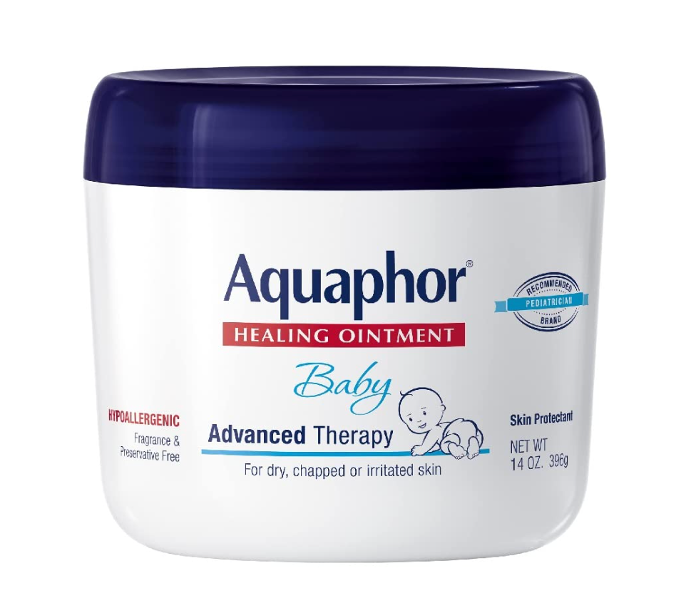 Aquaphor Baby Healing Ointment Advanced Therapy Skin Protectant for Chapped or Dry Skin, Drool Rash and Diaper Rash Ointment, 14 Oz Jar