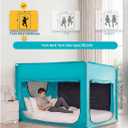 ANC POP Portable Bed Tent, Blackout Privacy Canopy with 3 Doors & Breathable Mesh, Large Space for Adults, Indoor Sleeping Shelter for Dorms/Shared Rooms