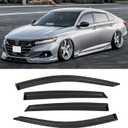 AWVRG Window Rain Guards for Honda Accord 2018-2022, Window Visor Guards Wind Deflectors Vent Shade Vent Visors Rain Shields Sun 2019 2020 2021, Tape-on