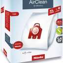 Miele Genuine AirClean XL Pack FJM Vacuum Cleaner Bags, 8 Bags Included, for Miele Compact C2, Compact C1, and Complete C1 Vacuum Cleaners