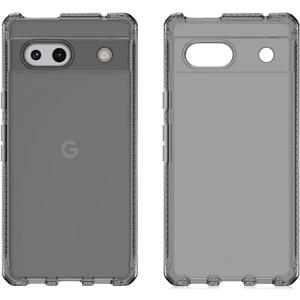 ITSKINS Spectrum R // Clear Compatible with Google Pixel 7a, Protective Phone Case, Anti-Yellowing, Shockproof Cover, and Military Grade Phone Case - Smoke