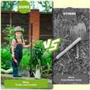 Small Shovel 43.3Inch Durable Metal Shovel for Digging Small Spade Shovel Garden Shovel for Gardening Digging Camping Farming and Outdoors, Black