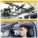 Hikeen Fishing Rod Holder for Car, Vehicle Fishing Pole Holder Roof Rack Inside,5 Rod Capacity, Heavy Duty Adjustable 35-59 Inch, Fishing Rod Carrier Pole Storage for Trucks, SUV, Wagons, Van