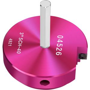 PVC Pipe Reamer 3-Inch Head, PVC Fitting Saver with 3/8-Inch Hex Shaft, Socket Saver Plastic Pipe Fitting Reamer Plumbing Tool for Schedule 40 CPVC ABS Socket Hub Removing, Fit 1/2" Drills