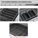 Genesis Grill Replacement Parts for Weber Genesis E-310 E-330 S-330 EP-330 S-310 Grill Parts 7621 Flavorizer Bars Parts 7524 Grates Replacement 65505 Heat Deflector 62752 Burner Tubes 300 Series Parts