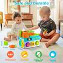 Learning Toys for 1,2 Year Old Girl Boy Gifts, Montessori Shape Sorting Toys for Toddler 1-3 Age, Musical Educational Baby Toy 12-18 Month, Christmas Birthday Gift for 1-2 Year Old Girl Boy