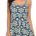 Zando Womens Swimsuits 2 Piece 2025 Tankini Bathing Suits Swim Suits for Women Swimwear Bathing Suit Top with Boyshorts (M)