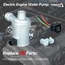 11517604027 Electric Engine Water Pump with Bolts Plug Compatible with BMW Z4 X1 X3 X4 X5 220i 228i 325i 328i 328i GT xDrive 428i xDrive 520i 528i 2.0L Replace OE 11518635089 11518625097