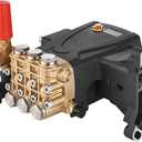 VEVOR Triplex Plunger Pressure Washer Pump Assembly, 1-inch Shaft, Horizontal Orientation, 4400 PSI & 4 GPM, Ideal for Effective Cleaning, Compatible with Simpson MorFlex 40224, 40225, 40226