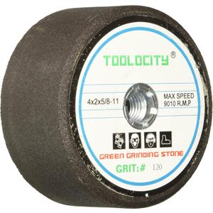 GSB0120G 4-Inch Green Grinding Stone 120 Grit with 5/8-11 Thread