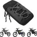 Funparts Electric Dirt Bike Bag Front Frame Bag Universal for Sur Ron Surron LBX Tuttio Soleil 01 E-Ride Pro SS/S Rawrr Mantis,Fit for ID Phone Key Garage Door Opener Black