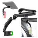 VKQTS Sun Visor Phone Holder for Car with 360° Swivel Design,Foldable Sunvisor Phone Holder for Car with 180° Adjustable Arm,Universal Cars Phones Holders for Easy Viewing Navigation