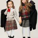 Baby Girls Tights Cable Knit Toddler Leggings Winter Solid Cotton Tights School Stockings 2 Pack 2T-12 Years (White)