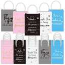 Gueevin 40 Pcs Employee Appreciation Gifts Bulk Thank You Bags CNA Gift Bags Bulk Paper Snack for Staff Teacher Team End of The Year Staff