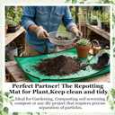 2PCS Soil Sifter for Gardening with Handle,Stainless Steel Rock Compost Soil Sifter for 5 Gallon Bucket,1/4in,1/8in Mesh Garden Sifting Screen Gravel Sawdust Vermicompost with Repotting Mat