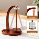 Yarn Holder for Crocheting, Wooden Yarn Holders for Knitting & Crocheting, Rotating Yarns Spinner for DIY Crafts, Magnetic Rotation Ball Holder Crochet Gift for Knitting Lovers