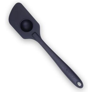 Silicone Spatula with Built-In ½ Tbsp Measuring Scoop, Heat-Resistant & Non-Stick Kitchen Spatula, BPA-Free Baking Utensils, One-Piece Flexible Design, Ergonomic Grip, Dishwasher Safe Cooking Tool