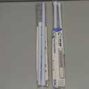 MEXAU 1Pcs Spring Tension Curtain Rod 26-39 inch Spring Tension Rods White Tension Rods Adjustable Spring Rod Extendable Tension Rod For Kitchen, Bathroom, Window, Bookshelf,Closet, Set of 2