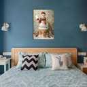 NTEUMM Christmas Wall Art Snowman Wall Decor Snowman on The Toilet Christmas Pictures Home Decorations Winter Scene Painting Farmhouse Poster Living Room Wall Art Canvas Prints Canvas Roll 16x24 inch (Color2-Unframed)