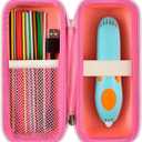 GWCASE Case Compatible with 3Doodler Start+ Essentials for 3D Pen Set for Kids, Storage Organizer Carrying Holder Fit for Printing Pens, Plastic Refill Blister, Micro-USB Charger (Box Only)-Pink