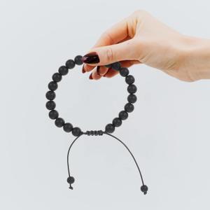 Healeved Matching Bracelet Purple 3Pcs Couple Beaded Bracelet Matching Bracelet Rock Beads Bracelets for Lovers Woman Man Purple Black Beaded Matching Bracelet